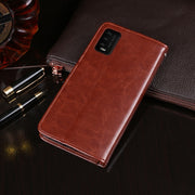 For Wiko Power U10 idewei Crazy Horse Texture Horizontal Flip Leather Case with Holder & Card Slots & Wallet(Red)