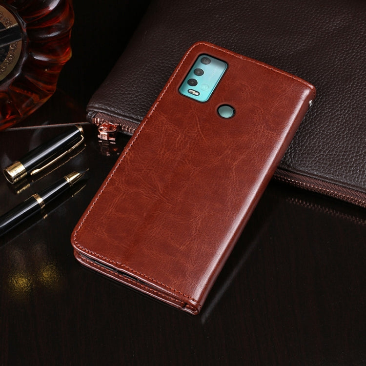 For Wiko Power U30 idewei Crazy Horse Texture Horizontal Flip Leather Case with Holder & Card Slots & Wallet(Black)