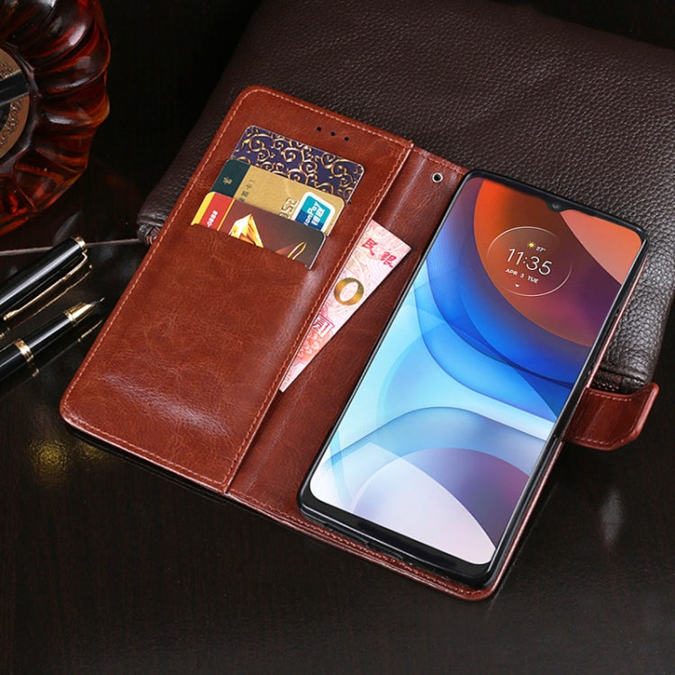 For Lenovo K13 idewei Crazy Horse Texture Horizontal Flip Leather Case with Holder & Card Slots & Wallet(Red)