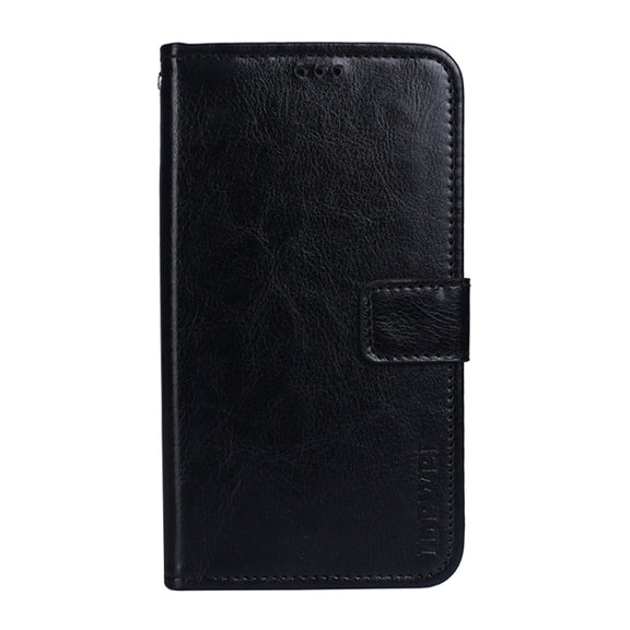 For Lenovo K13 Note idewei Crazy Horse Texture Horizontal Flip Leather Case with Holder & Card Slots & Wallet(Black)