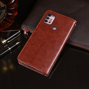 For Lenovo K13 Note idewei Crazy Horse Texture Horizontal Flip Leather Case with Holder & Card Slots & Wallet(Yellow)