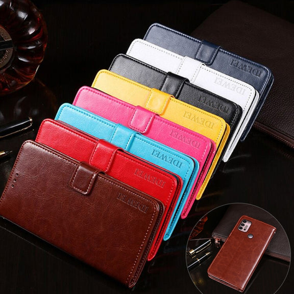 For Lenovo K13 Note idewei Crazy Horse Texture Horizontal Flip Leather Case with Holder & Card Slots & Wallet(Brown)
