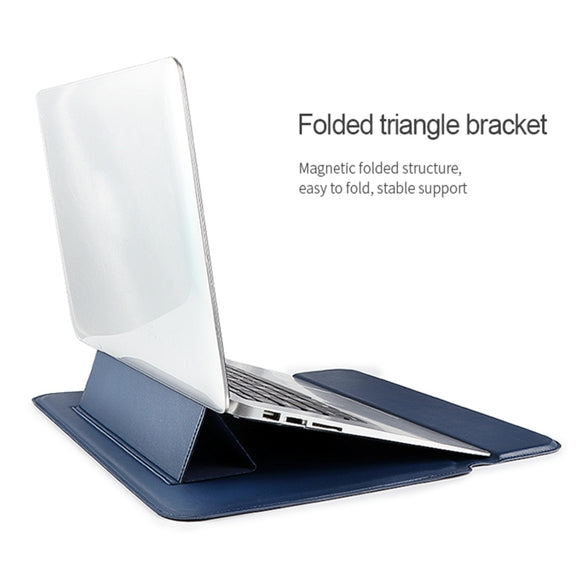PU08 Multifunctional Notebook PU Liner Bag, Size:13.3 inch(Black)