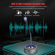 HXSJ F15 USB Anti-interference Matrix Noise Reduction Microphone(Black)