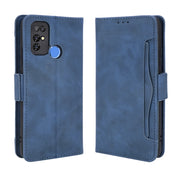 For Doogee X96 Pro Skin Feel Calf Pattern Horizontal Flip Leather Case with Holder & Card Slots & Photo Frame(Blue)