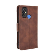 For Doogee X96 Pro Skin Feel Calf Pattern Horizontal Flip Leather Case with Holder & Card Slots & Photo Frame(Brown)