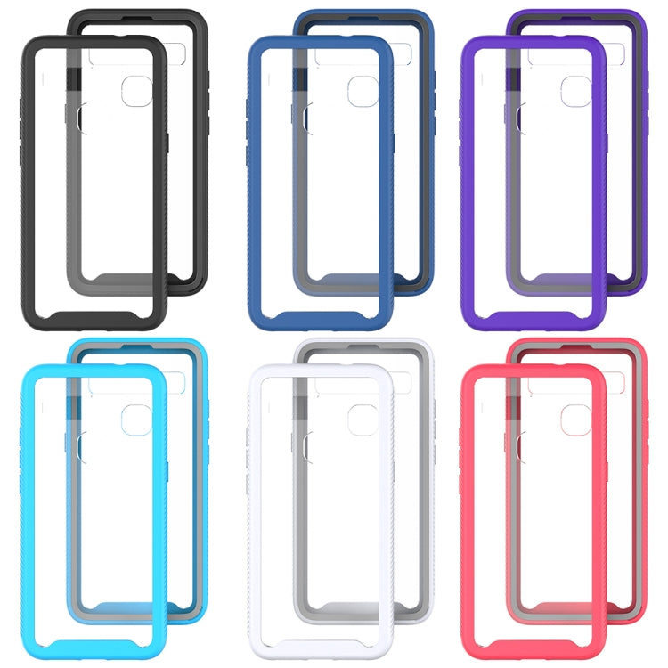 For TCL 10L Starry Sky Solid Color Series Shockproof PC + TPU Case(Black)