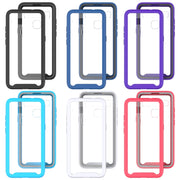 For TCL 10L Starry Sky Solid Color Series Shockproof PC + TPU Case(Black)