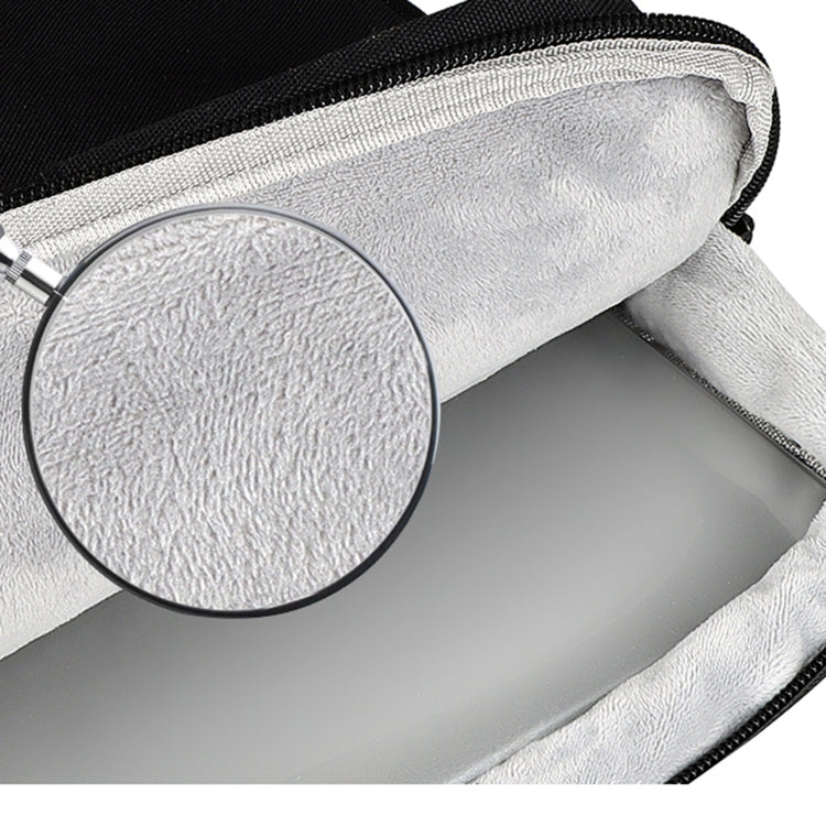 ST11 Polyester Thickened Laptop Bag with Detachable Shoulder Strap, Size:14.1-15.4 inch(Silver Gray)