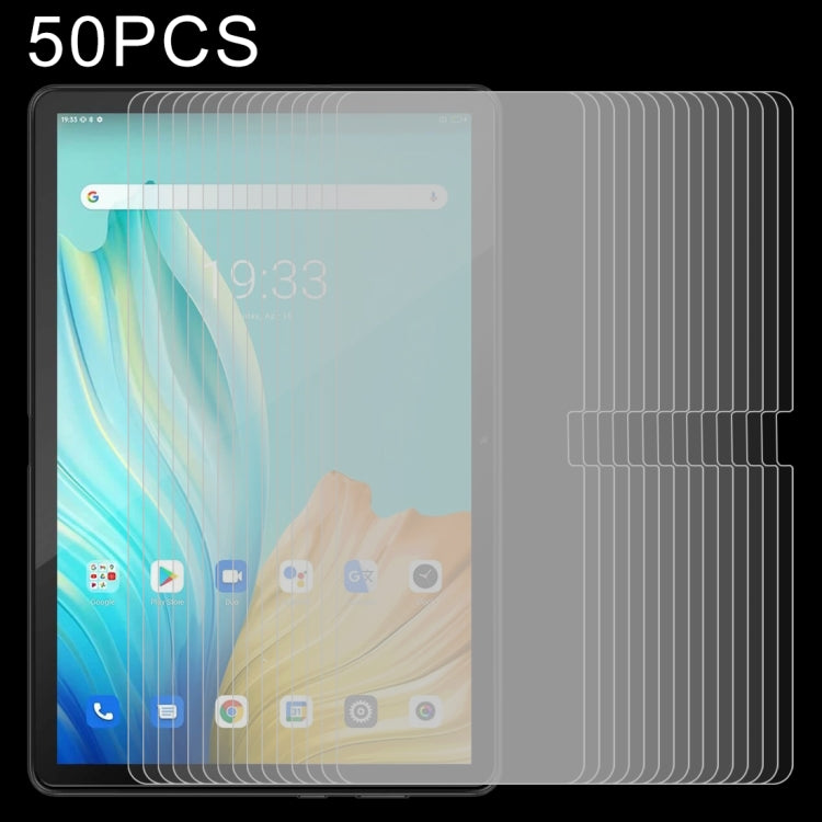 For Blackview Tab 10 50 PCS 0.26mm 9H 2.5D Tempered Glass Film