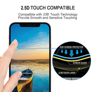 For iPhone 16e / 13 / 13 Pro Full Glue Full Screen Tempered Glass Film