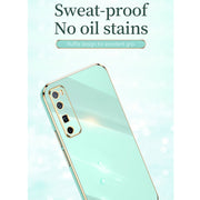 For Huawei nova 7 5G XINLI Straight 6D Plating Gold Edge TPU Shockproof Case(Black)