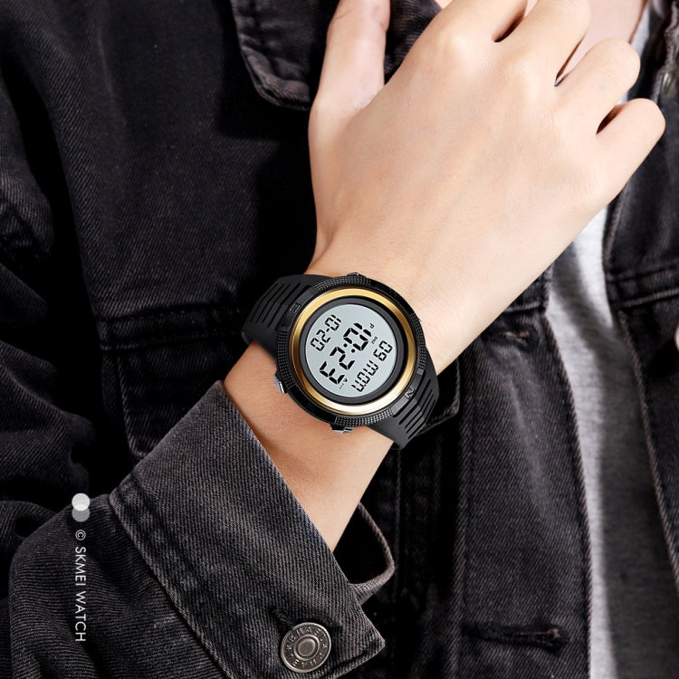 SKMEI 1632 Dual Time Display Luminous Electronic Watch, Support Alarm Clock(Black)