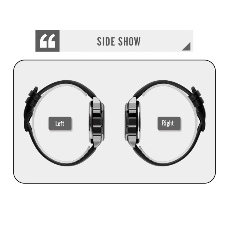 SKMEI 1650 Leather Strap Version LED Digital Display Electronic Watch with Touch Luminous Button(Silver)