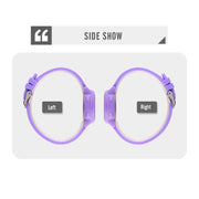 SKMEI 1721 Triplicate Round Dial LED Digital Display Luminous Silicone Strap Electronic Watch(Purple)