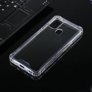 For OPPO A53 / A32 Four-corner Shockproof Transparent TPU + PC Protective Case