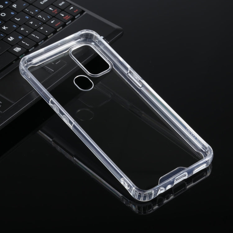 For OPPO A53 / A32 Four-corner Shockproof Transparent TPU + PC Protective Case