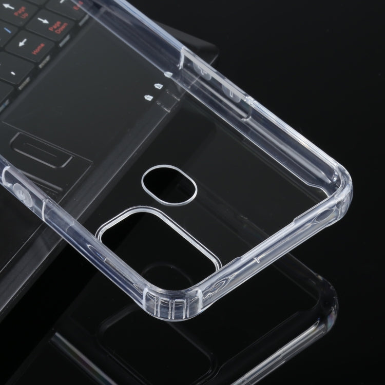 For OPPO A53 / A32 Four-corner Shockproof Transparent TPU + PC Protective Case