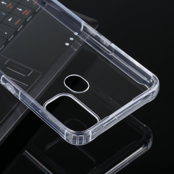 For OPPO A53 / A32 Four-corner Shockproof Transparent TPU + PC Protective Case
