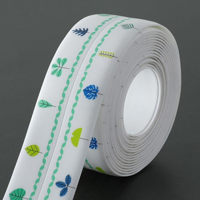 Kitchen Beauty Stitching Stickers Water-resistant Mildew Proof Moisture Proof High Temperature Sticker, Style:White Background(Grove)