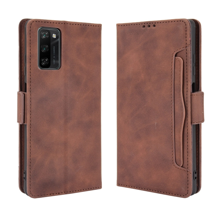 For Blackview A100 Skin Feel Calf Pattern Horizontal Flip Leather Case with Holder & Card Slots & Photo Frame(Brown)