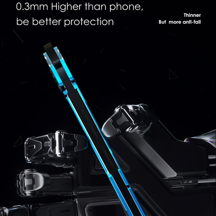 For iPhone 13 Pro R-JUST Shockproof Armor Metal Protective Case (Blue)