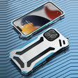 For iPhone 13 Pro Max R-JUST Shockproof Armor Metal Protective Case (Blue) - free shipping - PMC TechLife - Order now!
