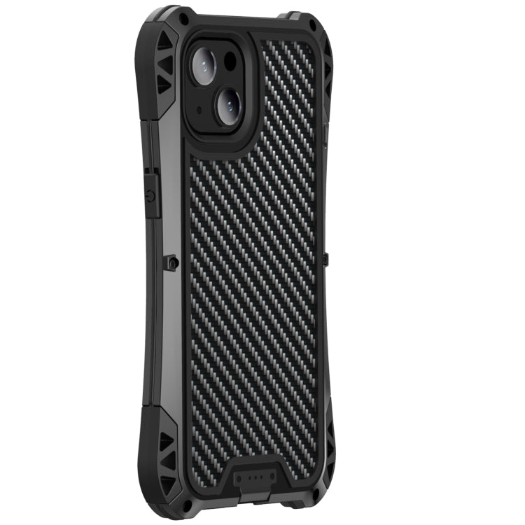 For iPhone 13 mini R-JUST AMIRA Shockproof Dustproof Water-resistant Metal Protective Case (Black)