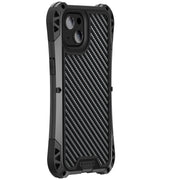 For iPhone 13 mini R-JUST AMIRA Shockproof Dustproof Water-resistant Metal Protective Case (Black)