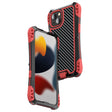 For iPhone 13 R-JUST AMIRA Shockproof Dustproof Waterproof Metal Protective Case(Red) - iPhone 13 Cases by R-JUST | Online Shopping South Africa | PMC TechLife