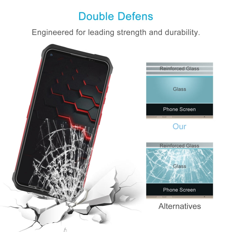 For Doogee V10 5G 50 PCS 0.26mm 9H 2.5D Tempered Glass Film