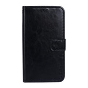idewei Crazy Horse Texture Horizontal Flip Leather Case with Holder & Card Slots & Wallet For Oukitel C21 Pro(Black)