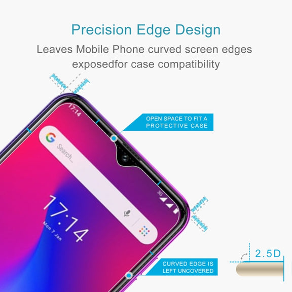 For Ulefone Note 7 10 PCS 0.26mm 9H 2.5D Tempered Glass Film
