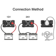 Carmaer 500W Car Smart Multi-function Digital Display Inverter Household Power Converter, Specification:24V to 220V