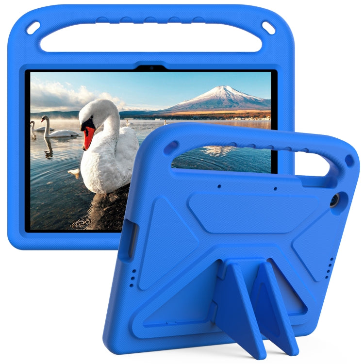 For Huawei Enjoy Tablet 2 / MatePad T10 / T10s Portable Handle EVA Shockproof Anti Falling Protective Case with Triangle Holder(Blue)