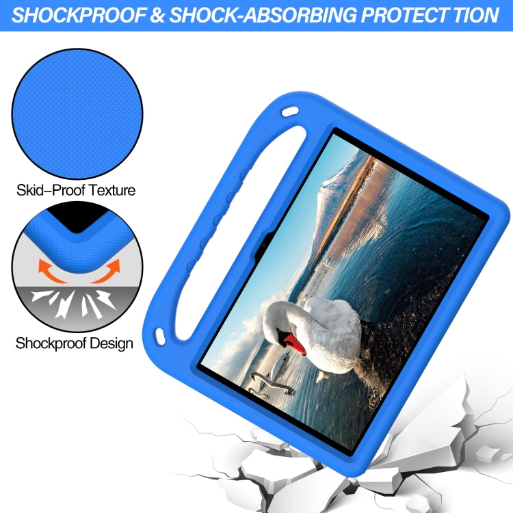For Huawei Enjoy Tablet 2 / MatePad T10 / T10s Portable Handle EVA Shockproof Anti Falling Protective Case with Triangle Holder(Blue)