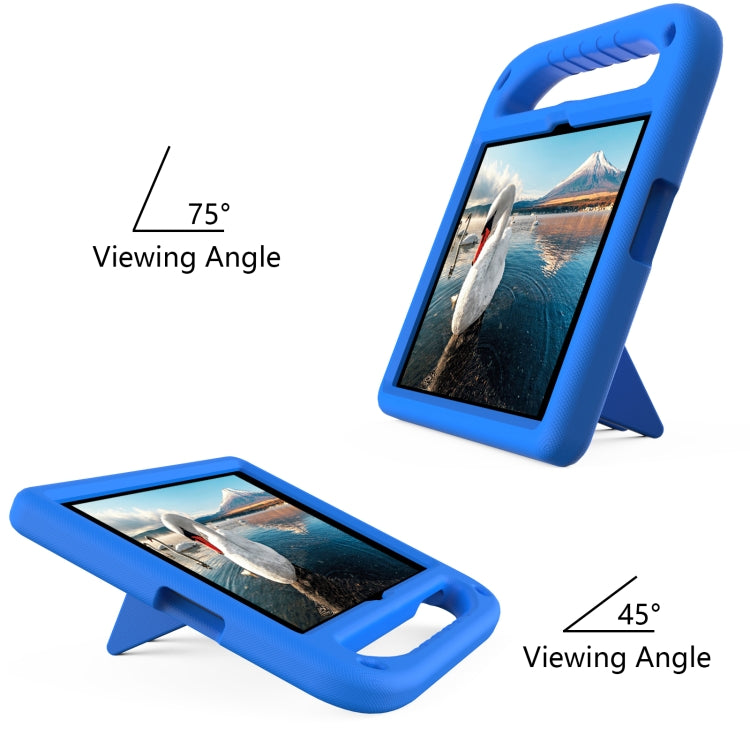 For Huawei Enjoy Tablet 2 / MatePad T10 / T10s Portable Handle EVA Shockproof Anti Falling Protective Case with Triangle Holder(Blue)