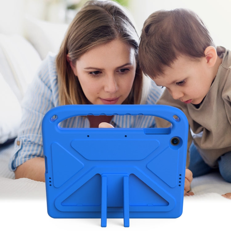 For Huawei Enjoy Tablet 2 / MatePad T10 / T10s Portable Handle EVA Shockproof Anti Falling Protective Case with Triangle Holder(Blue)