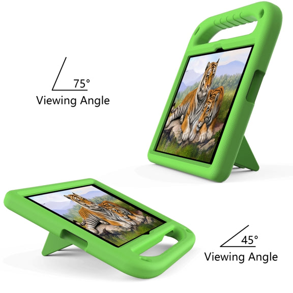 For Huawei Enjoy Tablet 2 / MatePad T10 / T10s Portable Handle EVA Shockproof Anti Falling Protective Case with Triangle Holder(Green)