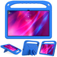 For Lenovo Tab P11 TB-J606F / Tab P11 Plus TB-J607F Portable Handle EVA Shockproof Anti Falling Protective Case with Triangle Holder(Blue) - Lenovo by PMC TechLife | Online Shopping South Africa | PMC TechLife | Buy Now Pay Later Mobicred
