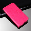idewei Crazy Horse Texture Horizontal Flip Leather Case with Holder & Card Slots & Wallet For Doogee N40 Pro(Rose Red) - More Brand by idewei | Online Shopping South Africa | PMC TechLife | Buy Now Pay Later Mobicred