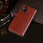 idewei Crazy Horse Texture Horizontal Flip Leather Case with Holder & Card Slots & Wallet For Doogee N40 Pro(Red)
