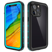 For iPhone 13 Pro RedPepper Transparent Dot Shockproof Water-resistant PC + TPU Protective Case  (Blue)