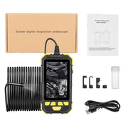 Y19 8mm Single Lens Hand-held Hard-wire Endoscope with 4.3-inch IPS Color LCD Screen, Cable Length:10m(Yellow)
