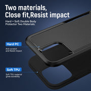 For iPhone 13 Pro Max Pioneer Armor Heavy Duty Shockproof Phone Case (Black)