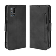 For Doogee N40 Pro Skin Feel Calf Pattern Horizontal Flip Leather Case with Holder & Card Slots & Photo Frame(Black)