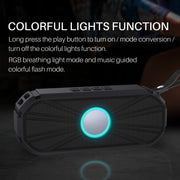 New Rixing NR-9012 Bluetooth 5.0 Portable Outdoor Wireless Bluetooth Speaker(Red)