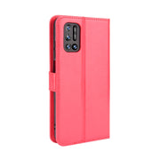 For Doogee N40 Pro Crazy Horse Texture Horizontal Flip Leather Case with Holder & Card Slots & Lanyard(Red)