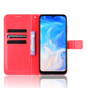 For Doogee N40 Pro Crazy Horse Texture Horizontal Flip Leather Case with Holder & Card Slots & Lanyard(Red)