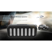 NewRixing NR-2013 TWS Car Exhaust Duct-shaped Bluetooth Speaker(Red)